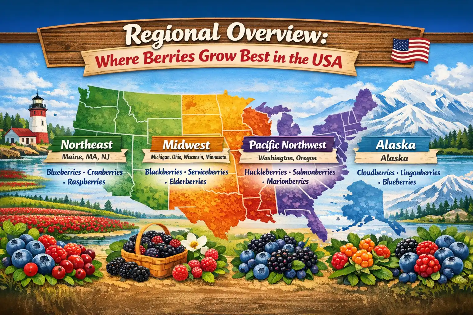 Where Berries Grow Best in the USA