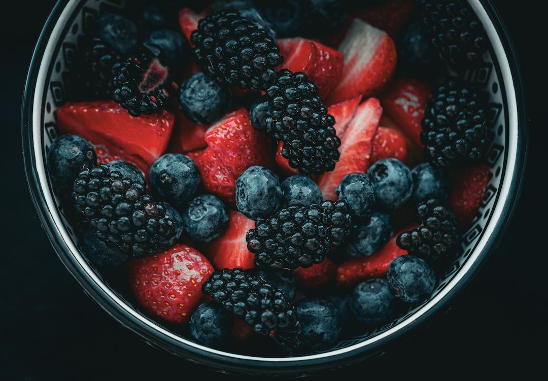 Fresh mixed berries in a bowl